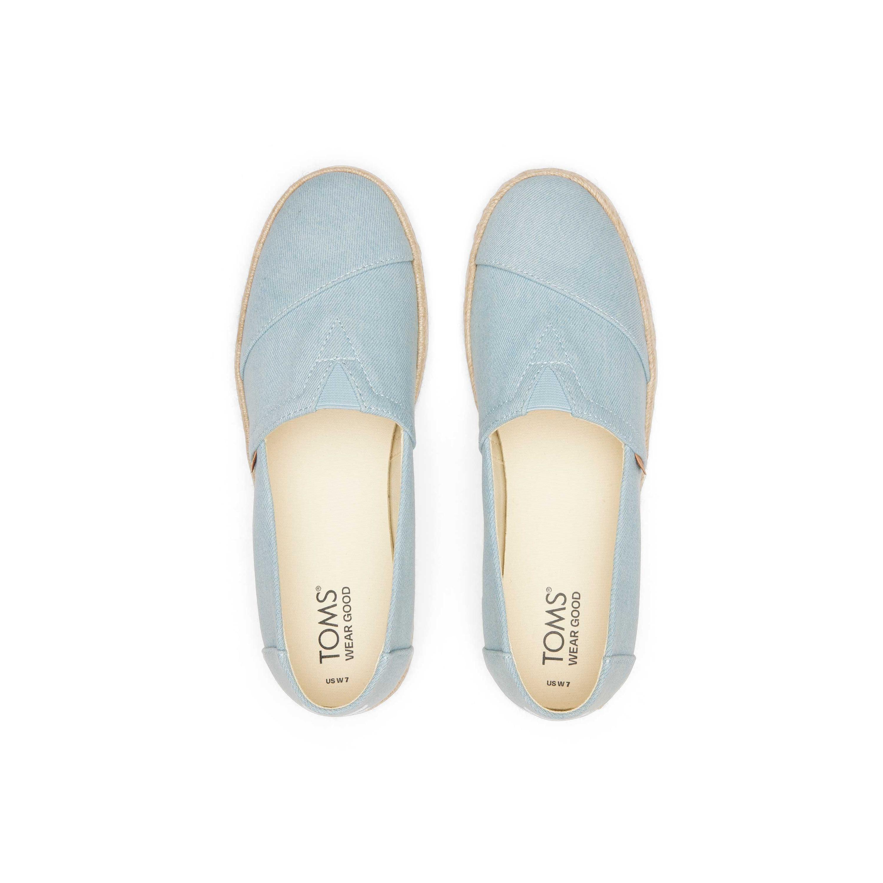 TOMS  espadrillas in denim da donna  alpargata rope 2.0 