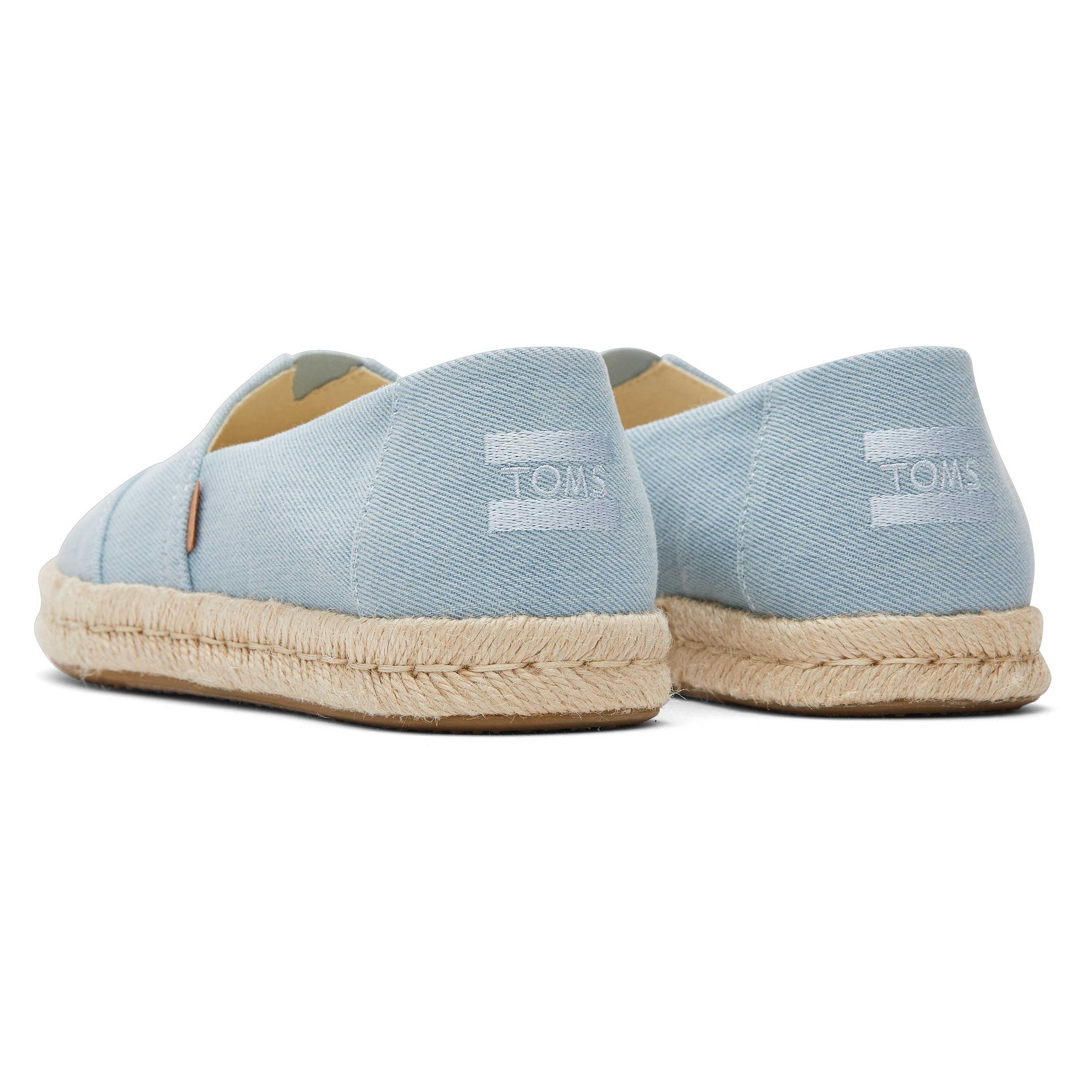 TOMS  espadrilles aus jeans devalé damen  alpargata rope 2.0 