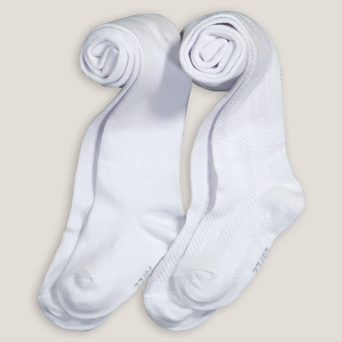 Image of 2er-pack Strumpfhosen Unisex Weiss 15-18