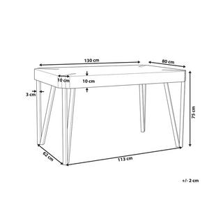 Beliani Esstisch aus MDF-Platte Industriell CAMBELL  