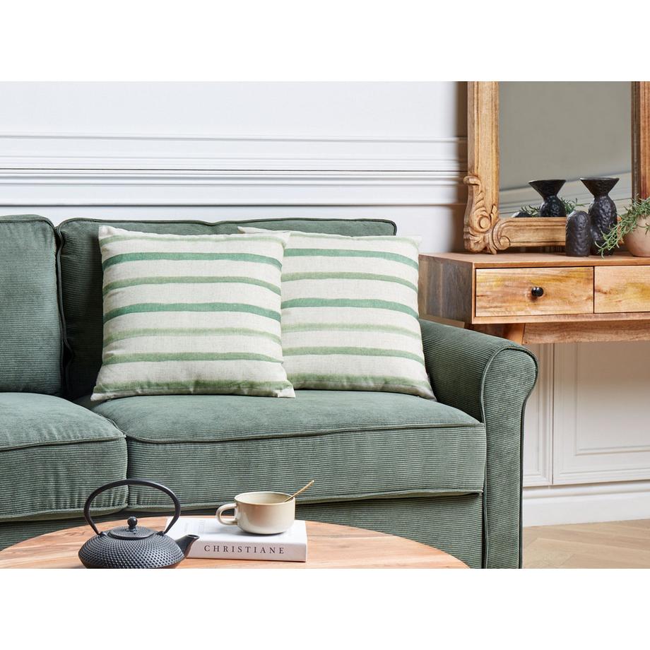 Beliani Set di 2 cuscini en Poliestere  KAFRA  