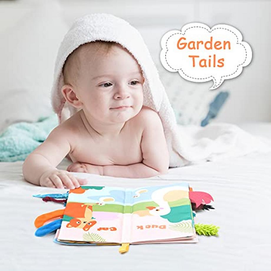 Activity-board  Stoffbuch, Bilderbuch aus Stoff mit vielen Fühl- und Spieleffekten, hochwertiges Kleinkindspielzeug, Babybuch, schön gestaltetes Babyspielzeug 