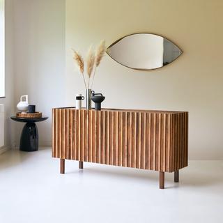 Tikamoon Sideboard aus massivem Mangoholz Milo  