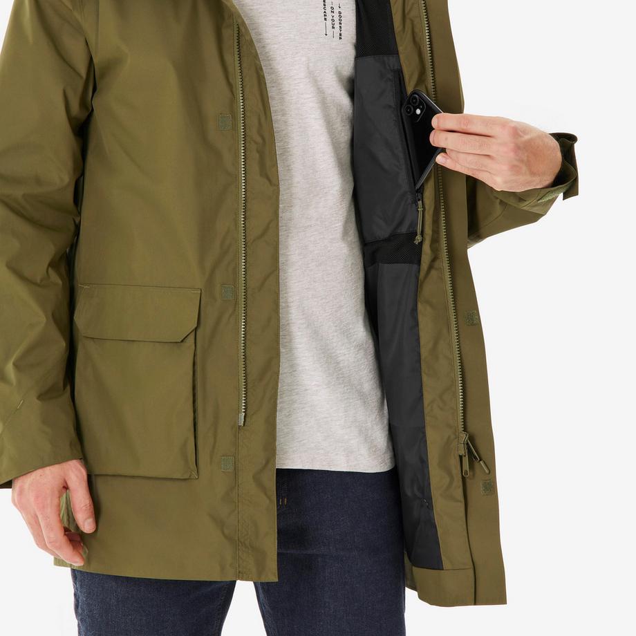 QUECHUA Veste de randonnée longue imperméable  