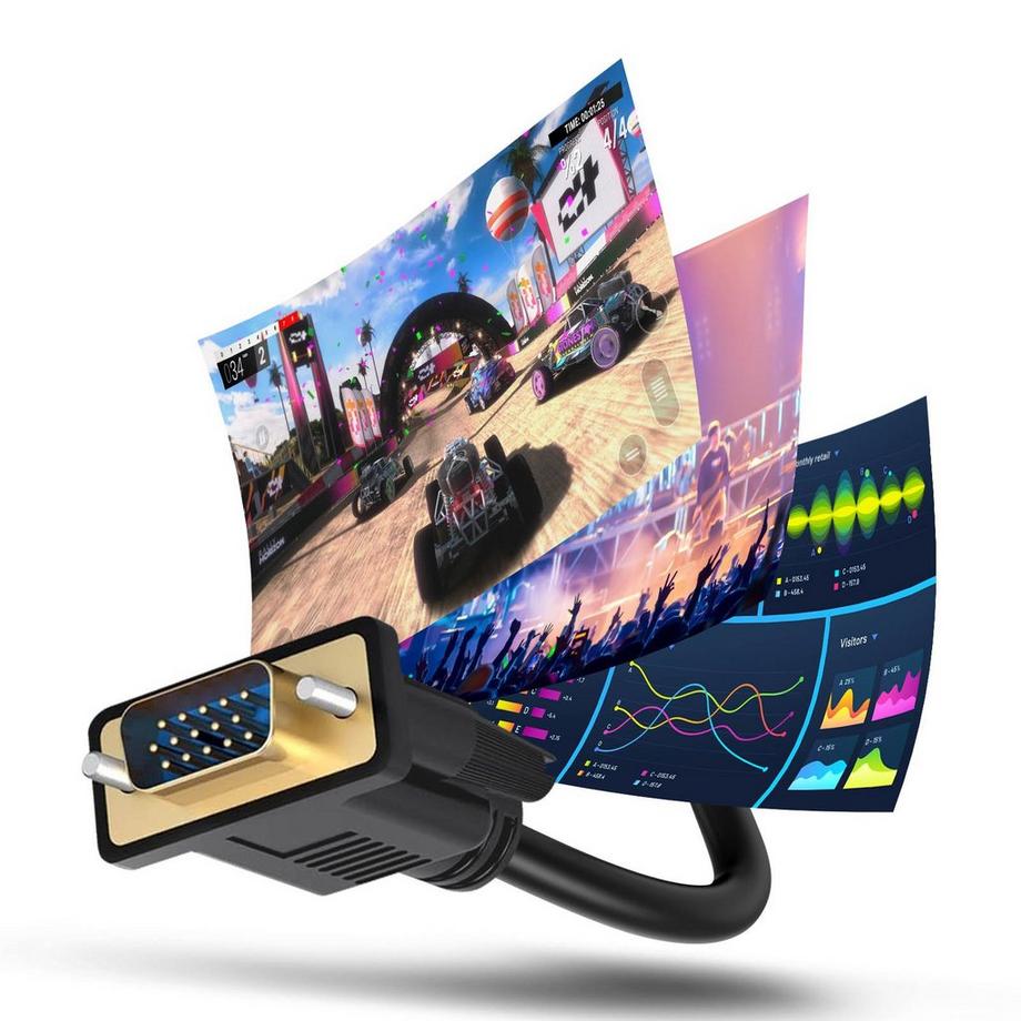 Avizar  VGA auf HDMI Buchse + Audio Adapter 