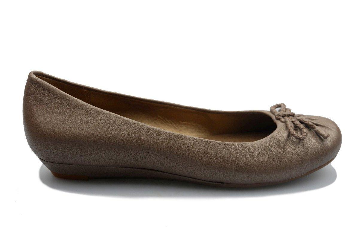 Image of Cloud Puff - Leder Ballerina Damen Khaki 37.5