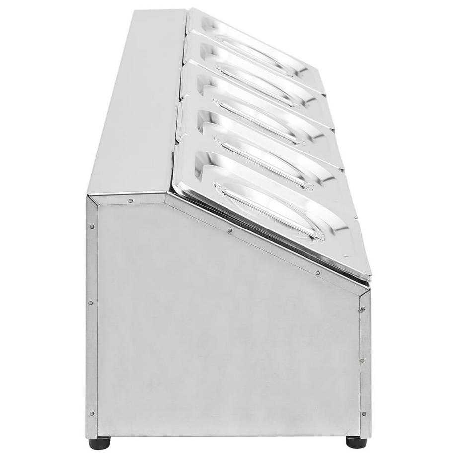 VidaXL Récipient gastronorm acier  