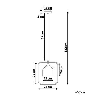 Beliani Lampadario en Metallo Moderno MAVONE  