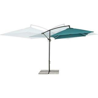 mutoni Parasol de jardin Texas 200x300 bleu canard  