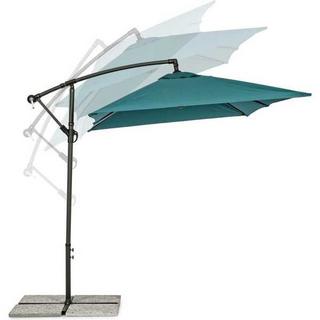 mutoni Parasol de jardin Texas 200x300 bleu canard  