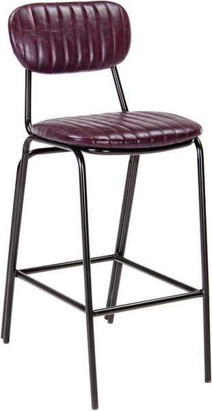 mutoni Tabouret de bar Debbie Vintage Marron Foncé  