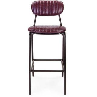 mutoni Tabouret de bar Debbie Vintage Marron Foncé  