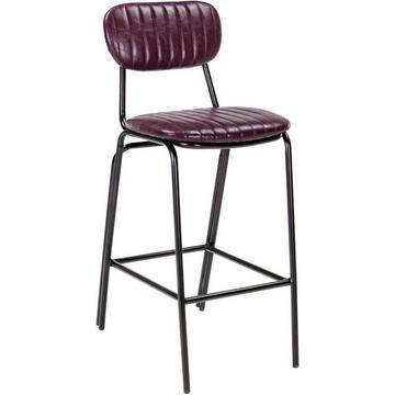 Tabouret de bar Debbie Vintage-marron foncé