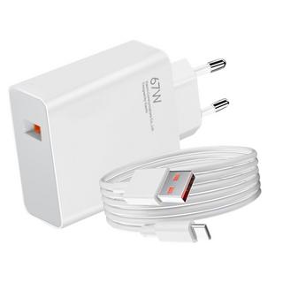 XIAOMI  Caricatore Xiaomi 67W USB + cavo USB-C 