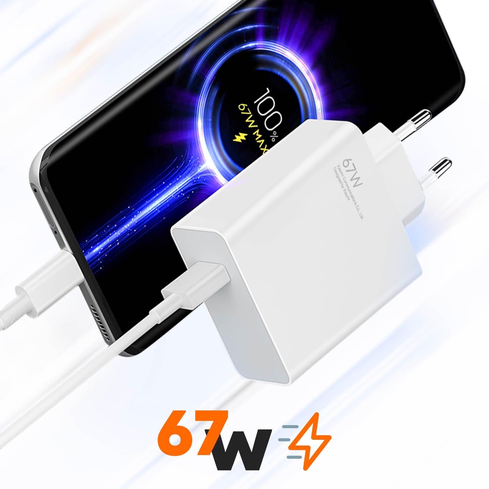 XIAOMI  Caricatore Xiaomi 67W USB + cavo USB-C 