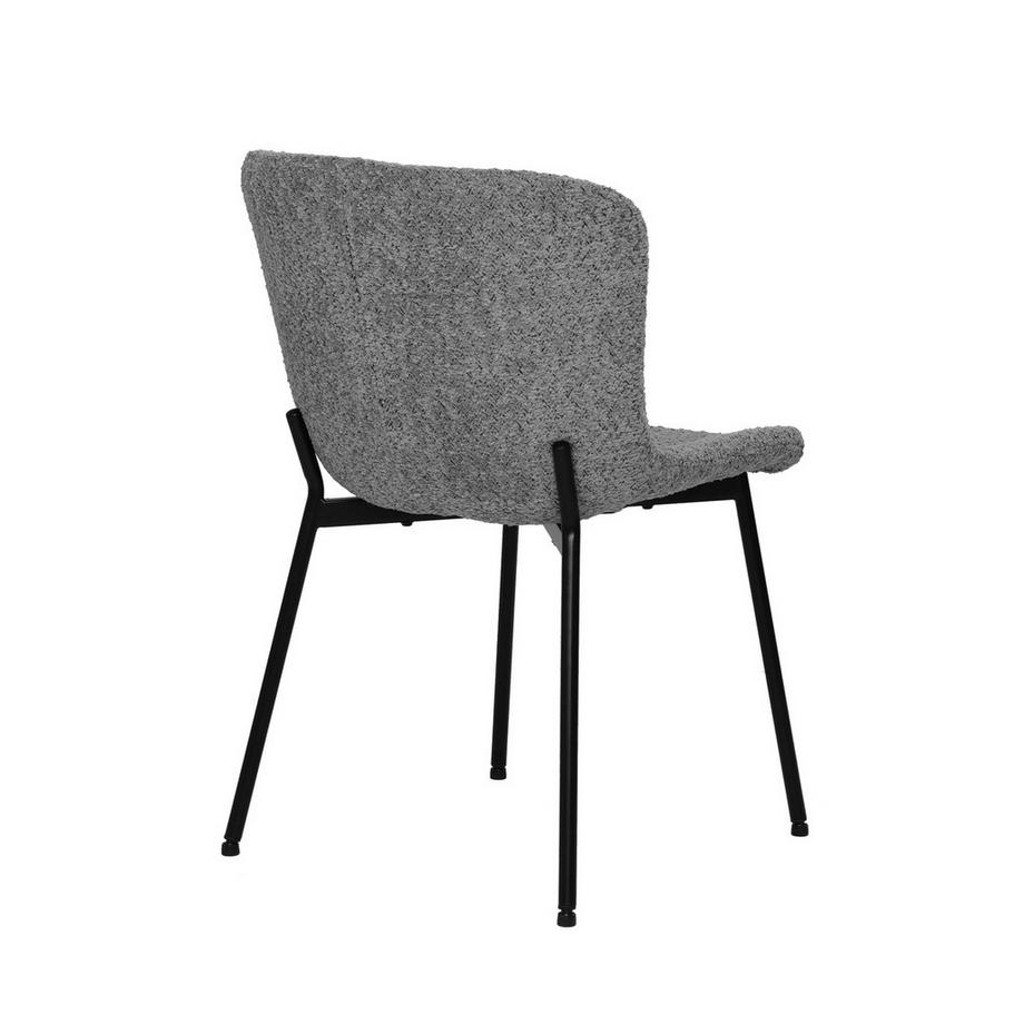 mutoni Chaise Industro grise (lot de 2)  