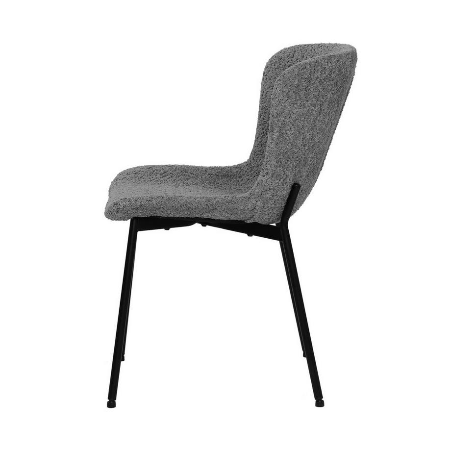 mutoni Chaise Industro grise (lot de 2)  