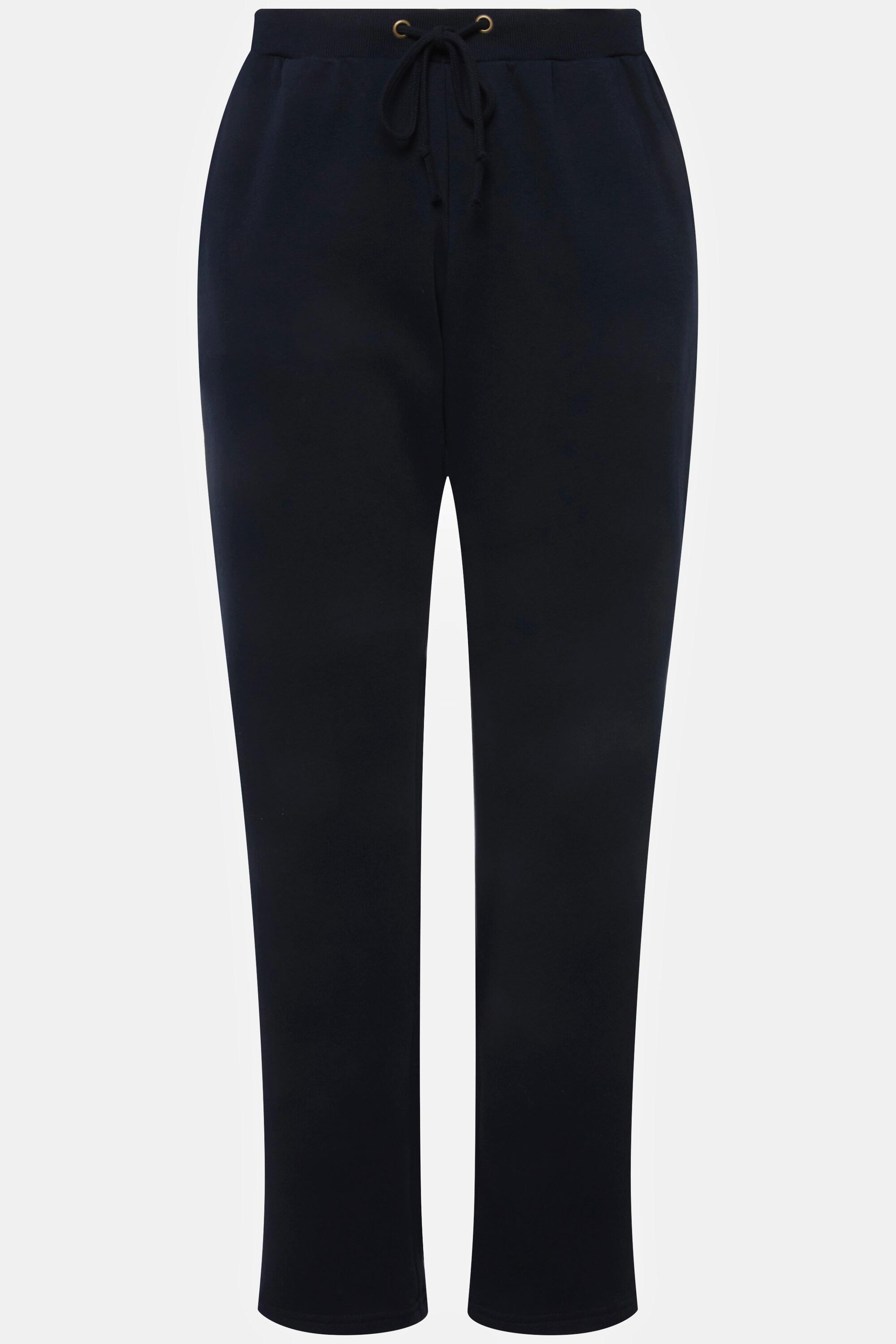 Ulla Popken  Pantalon en molleton. Intérieur doux et confortable. Taille élastique 