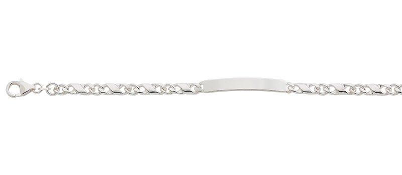 Image of Id-bracelet 8er-kette Silber 925, 4.9mm, 19cm Damen Silber 19cm