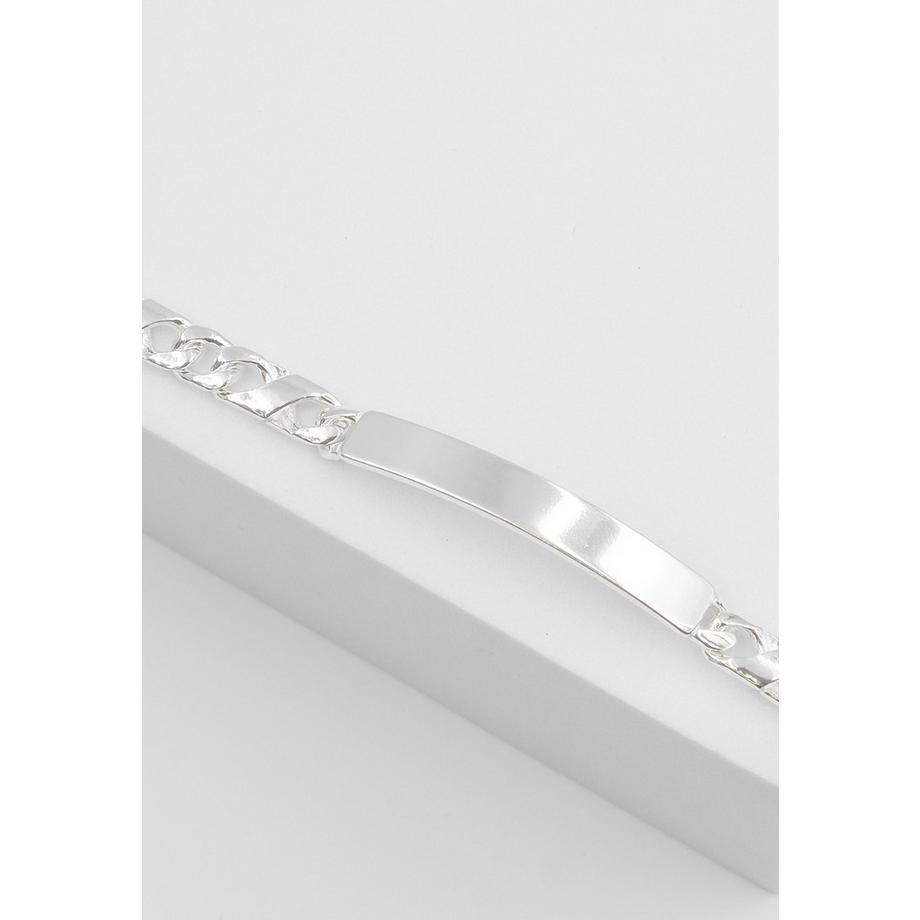 MUAU Schmuck  ID-Bracelet 8er-Kette Silber 925, 4.9mm, 19cm 