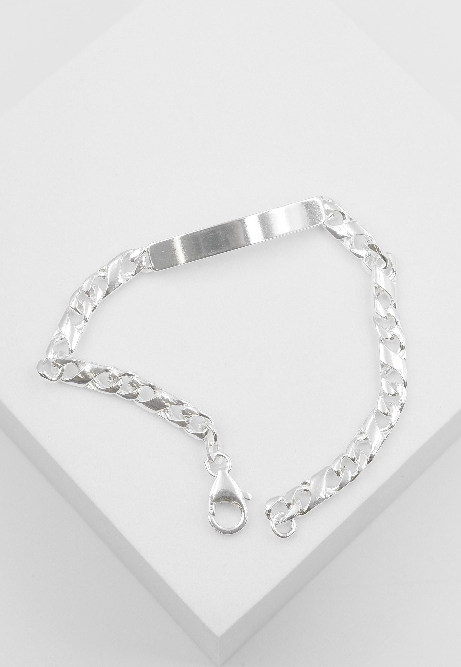 MUAU Schmuck  ID-Bracelet 8er-Kette Silber 925, 4.9mm, 19cm 