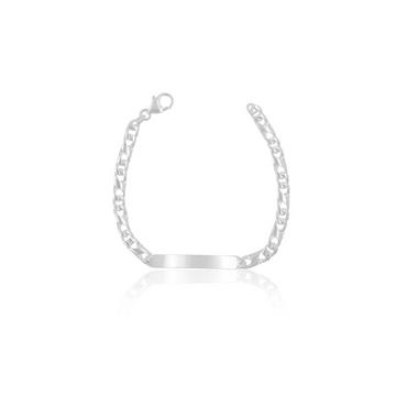 ID-Bracelet 8er-Kette Silber 925, 4.9mm, 19cm