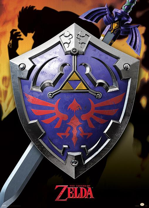 Pyramid Poster - Zelda - Hylian Shield  