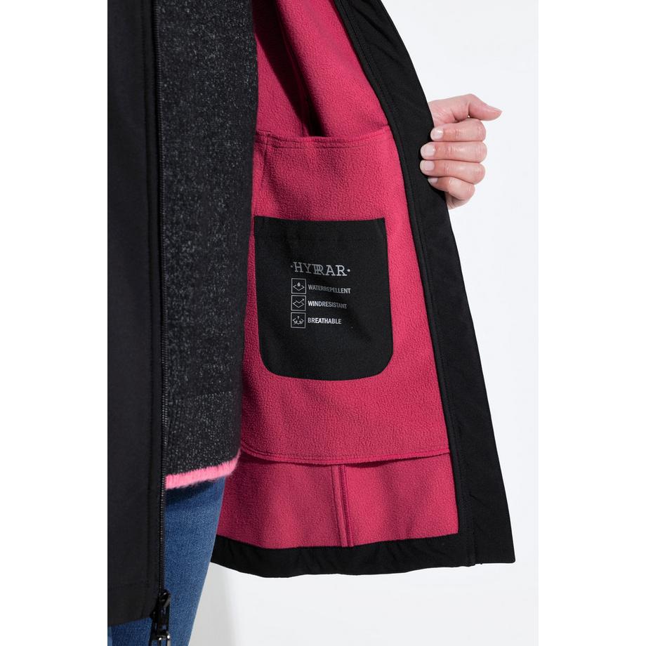 Ulla Popken HYPRAR Veste Softshell Déperlante avec Doublure Polaire  