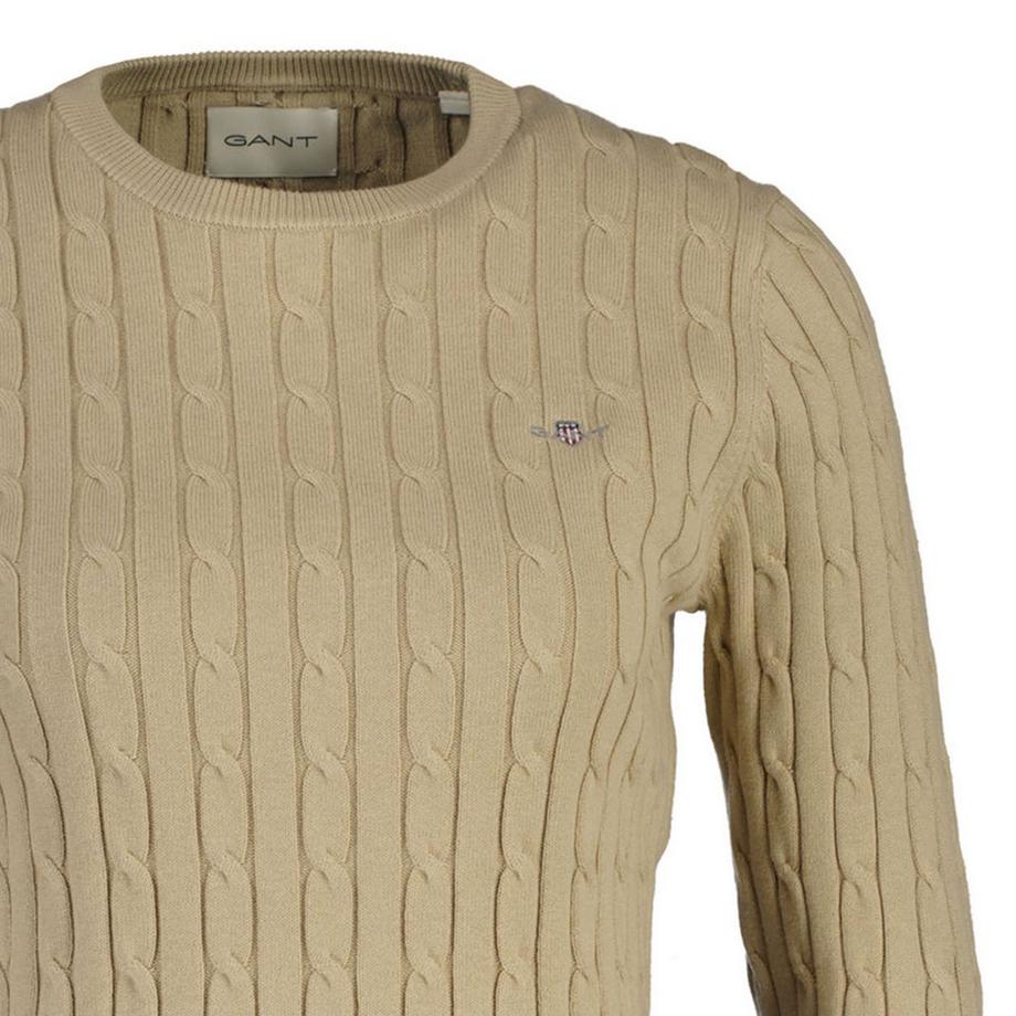 GANT Pull en tricot torsadé Coupe ajustée  