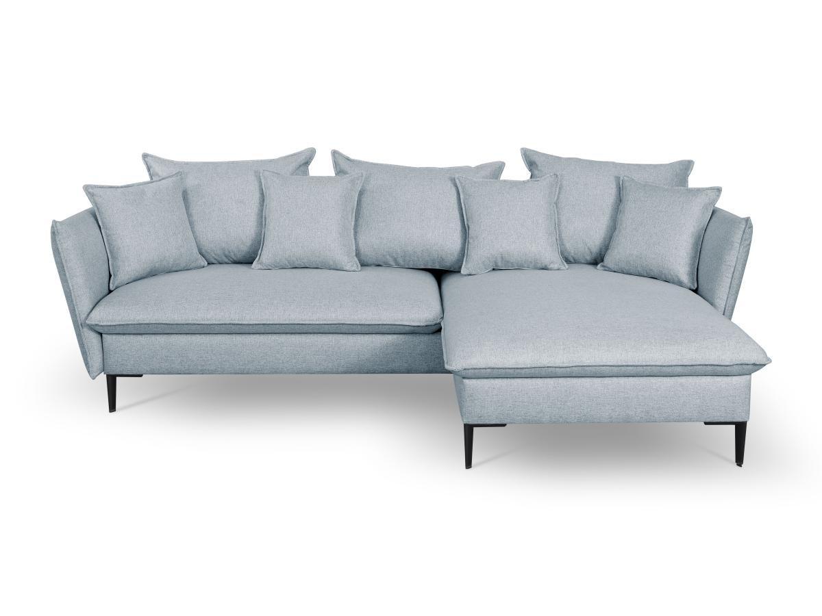 PASCAL MORABITO Divano letto angolare in Tessuto Grigio azzurrato Angolo a destra LAZARE di PASCAL MORABITO  