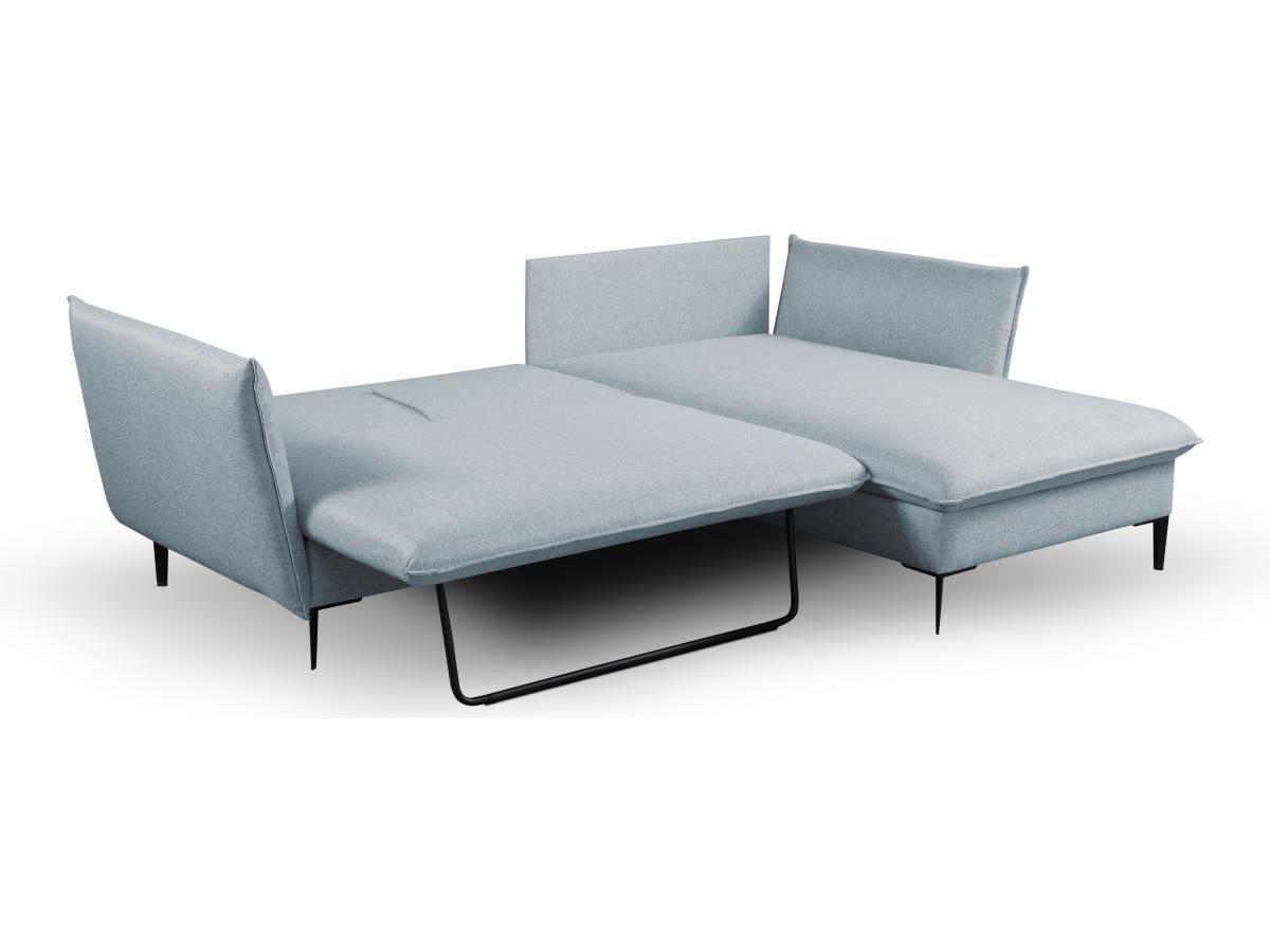 PASCAL MORABITO Divano letto angolare in Tessuto Grigio azzurrato Angolo a destra LAZARE di PASCAL MORABITO  