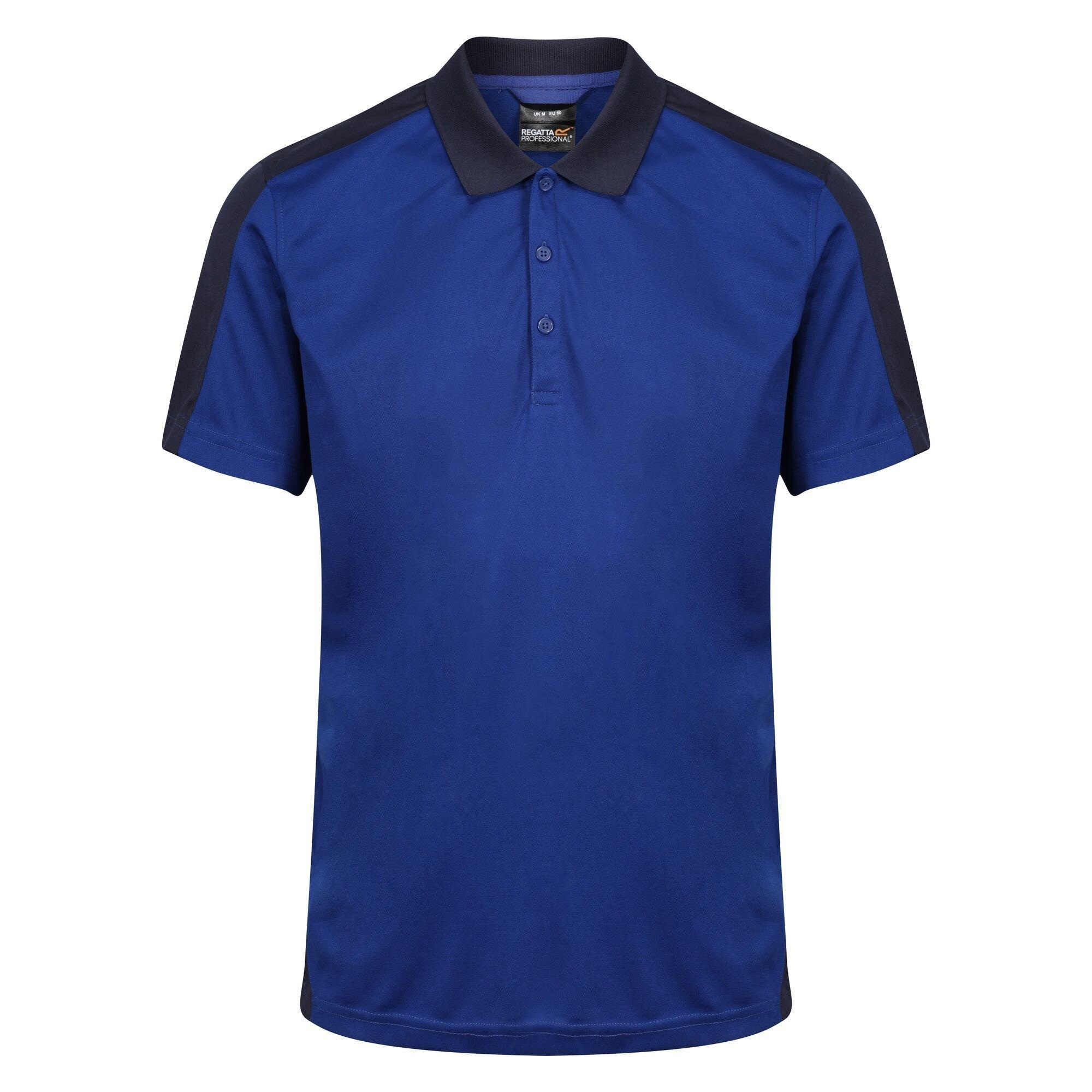Image of Poloshirt Contrast Coolweave Herren Marine M