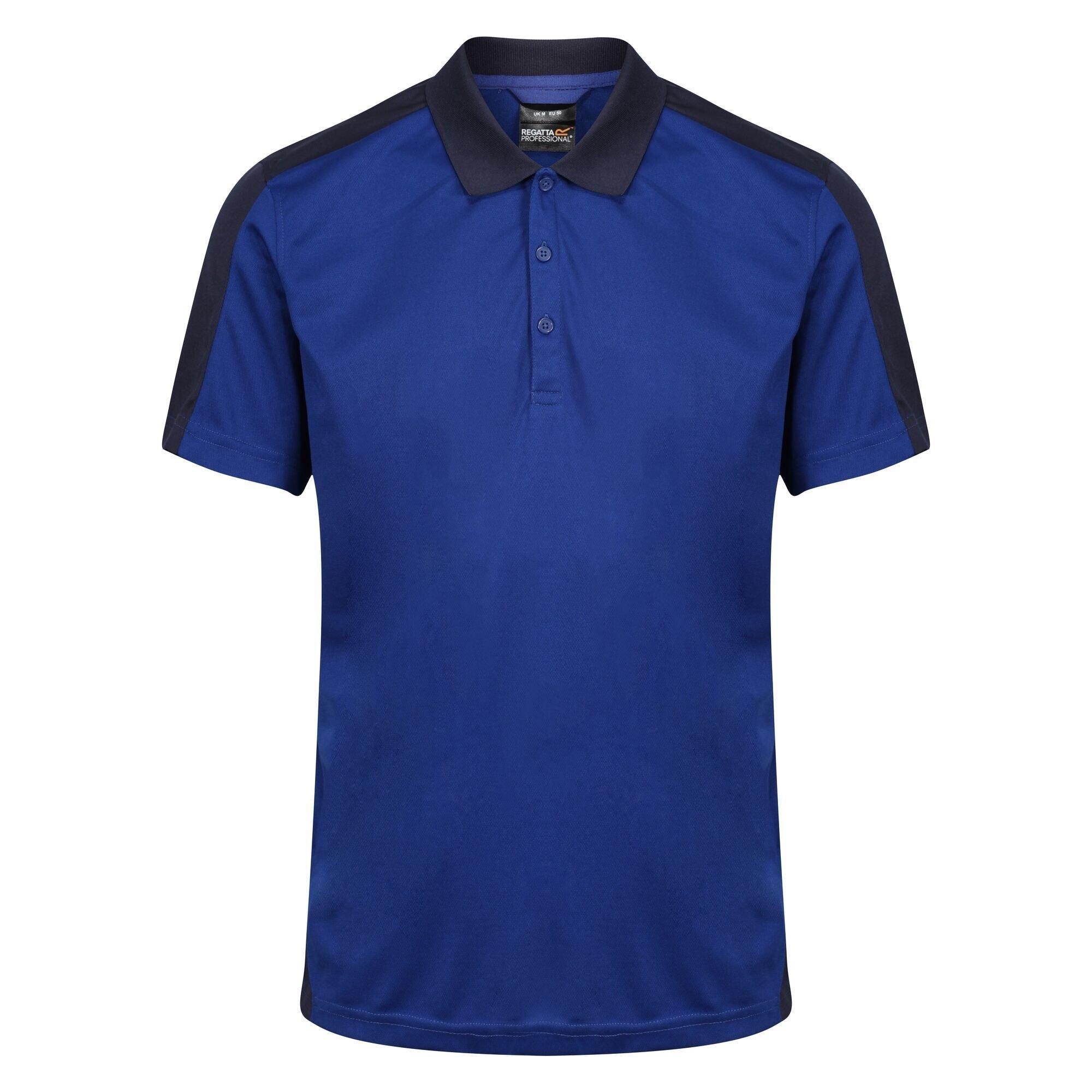 Image of Poloshirt Contrast Coolweave Herren Marine M