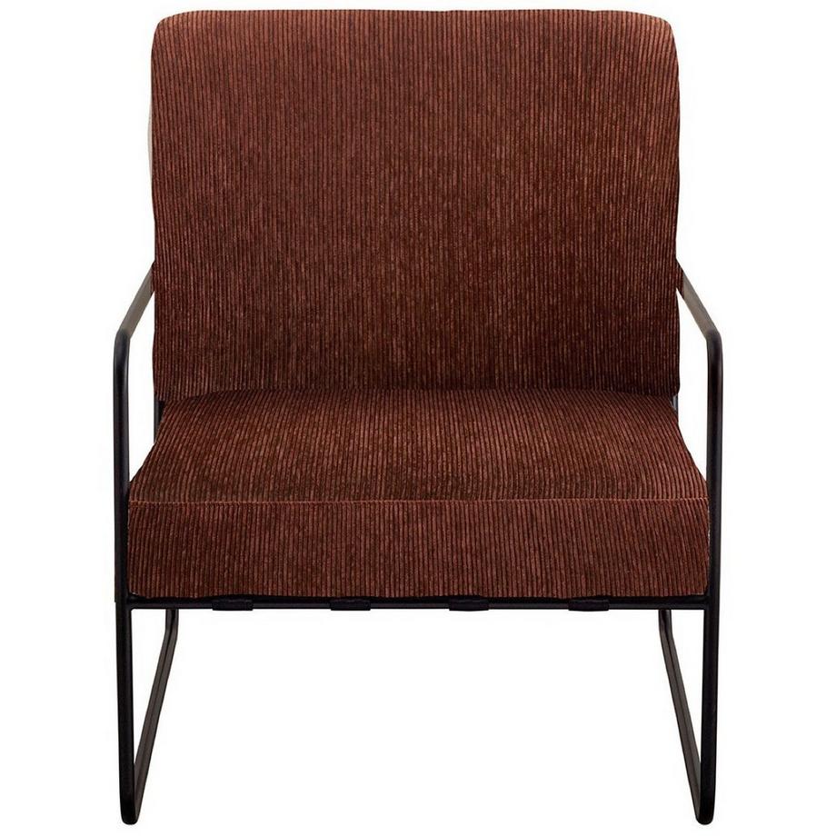 Sessel Gaspard abziehbar Cord backsteinrot