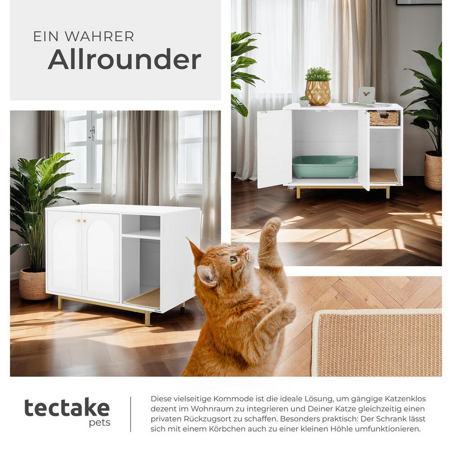 Tectake  Mobile lettiera  Kalea Ingresso laterale 