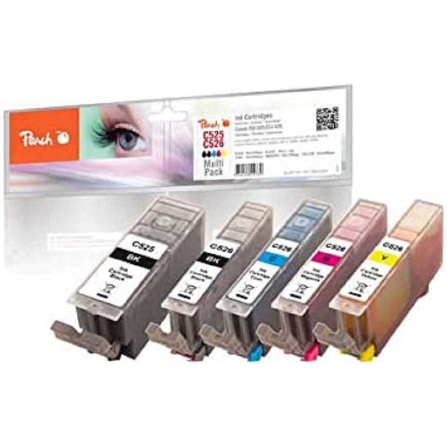 Peach  Tintenset Canon CLI-526/PGI-525 