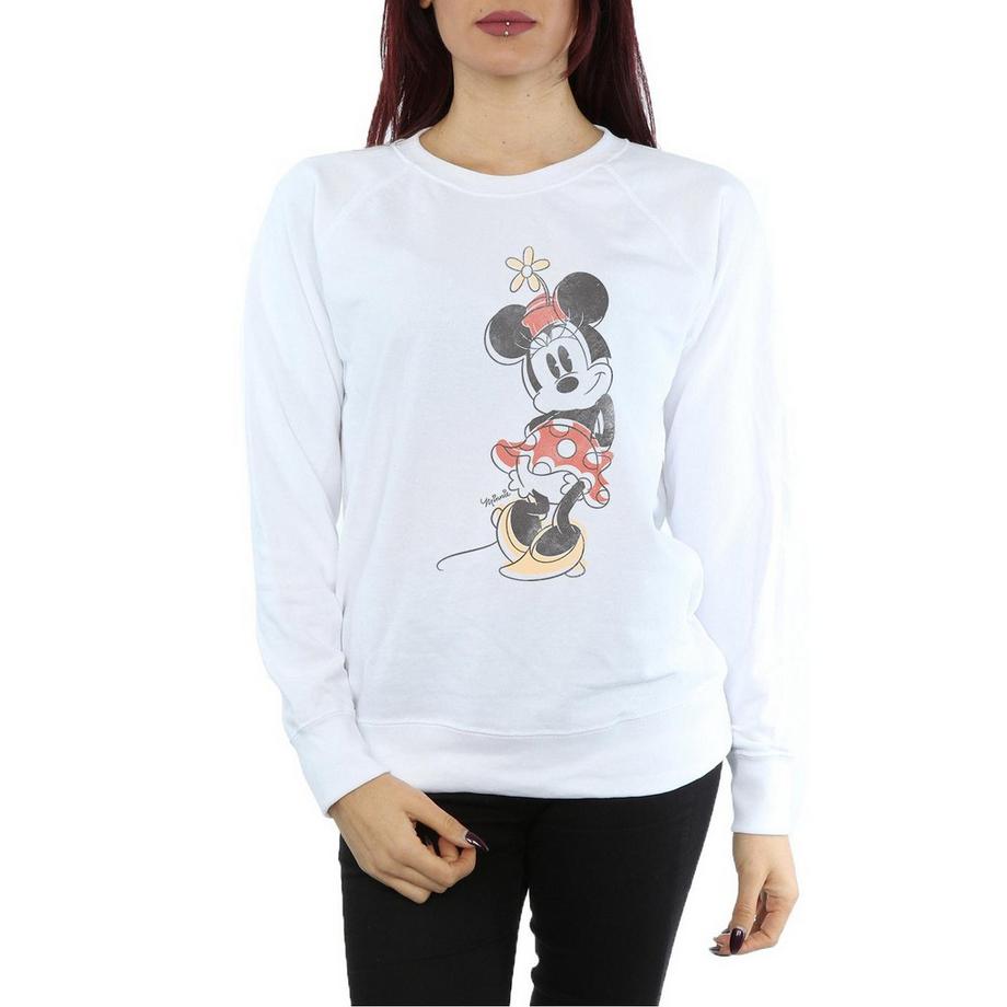 Disney Minnie Mouse Felpa Stampata a Maniche Lunghe  