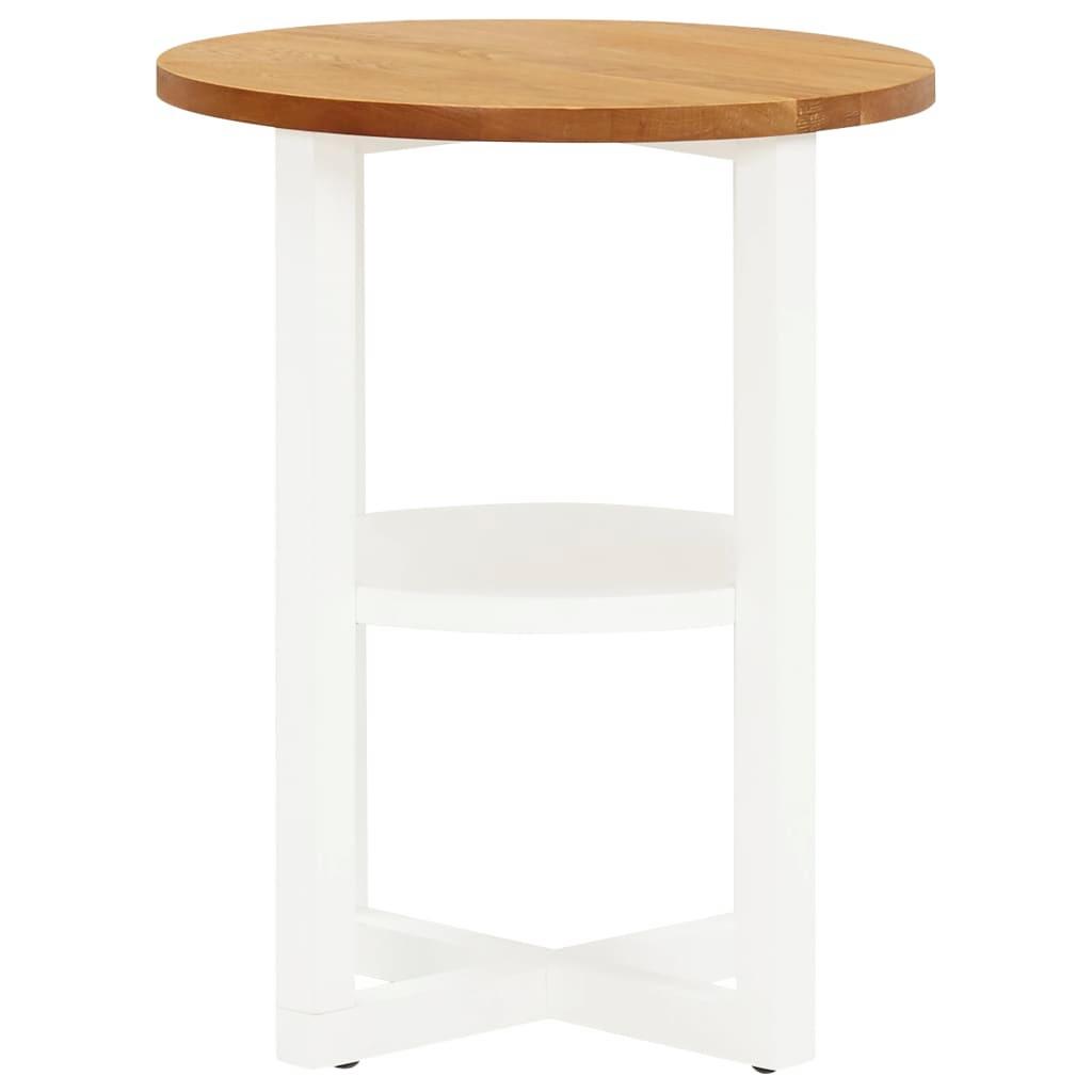 VidaXL Table de lampe bois de chêne  