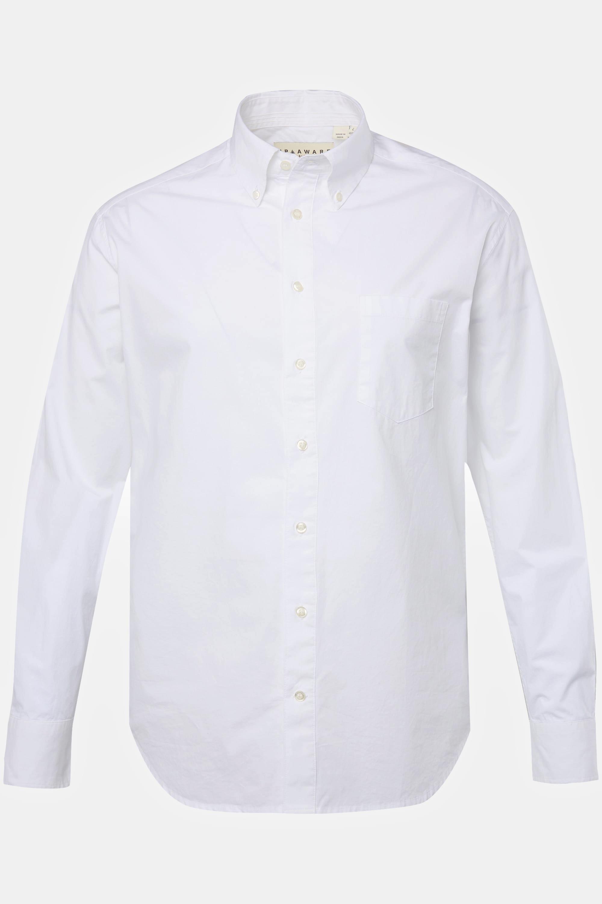 JP1880  Camicia con maniche lunghe, colletto button-down e cotone biologico certificato secondo il GOTS 