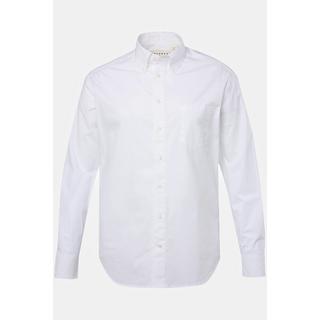 JP1880  Chemise JP AWARE. Manches longues et col à pointes boutonnées. Coton bio certifié GOTS 