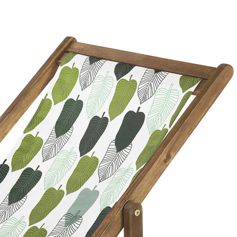 Beliani Set mit 2 klappbaren Liegestühlen aus Stoff  ANZIO  