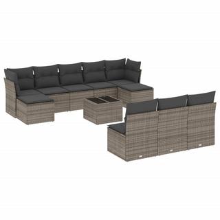 VidaXL set divano da giardino Polirattan  