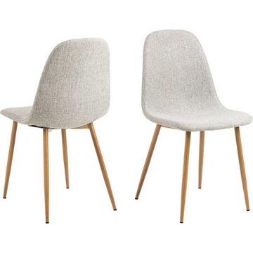 Sedia da pranzo Cordelia grigio chiaro (1 pezzo)