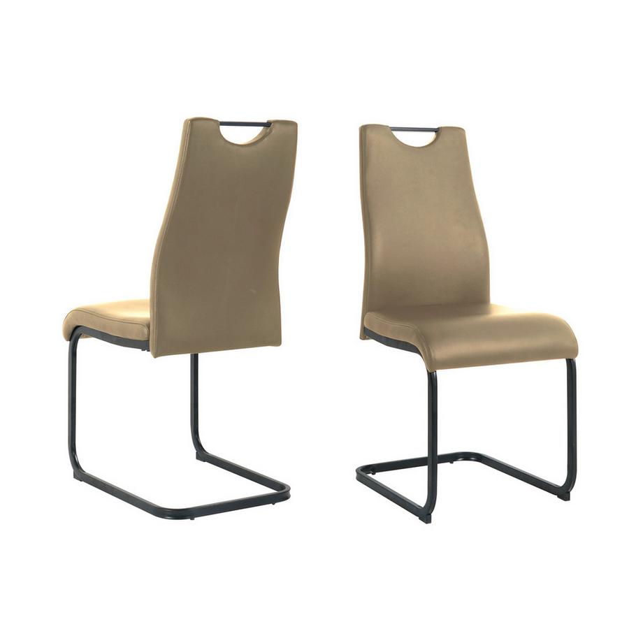 Chaise Toka taupe (lot de 2)