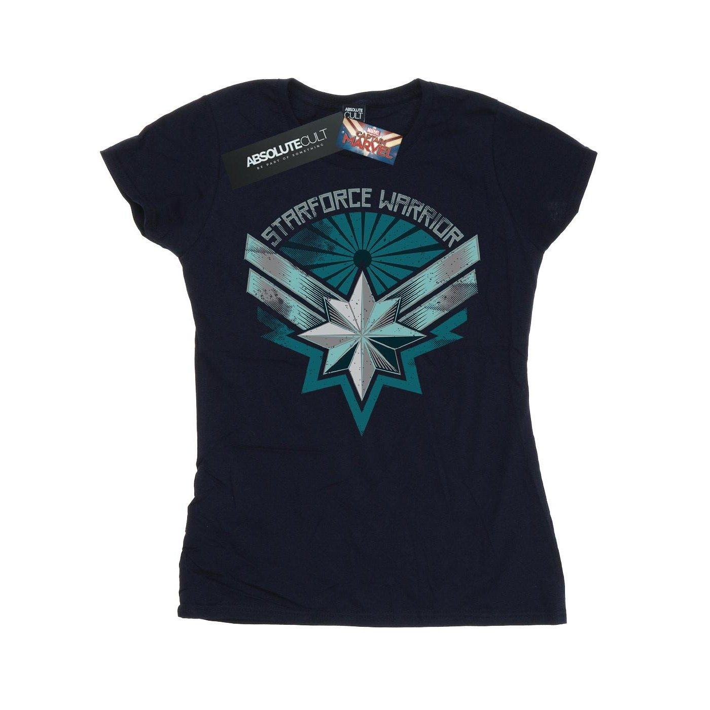 Image of Captain Starforce Warrior Tshirt Damen Marine XL