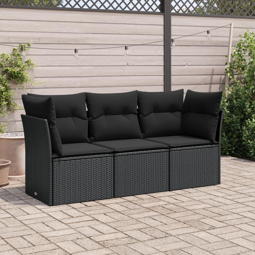 VidaXL set divano da giardino Polirattan  