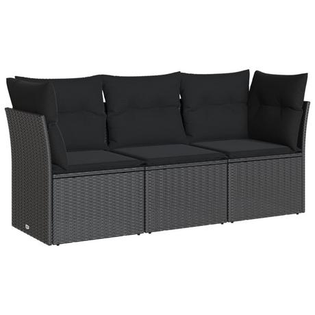 VidaXL set divano da giardino Polirattan  