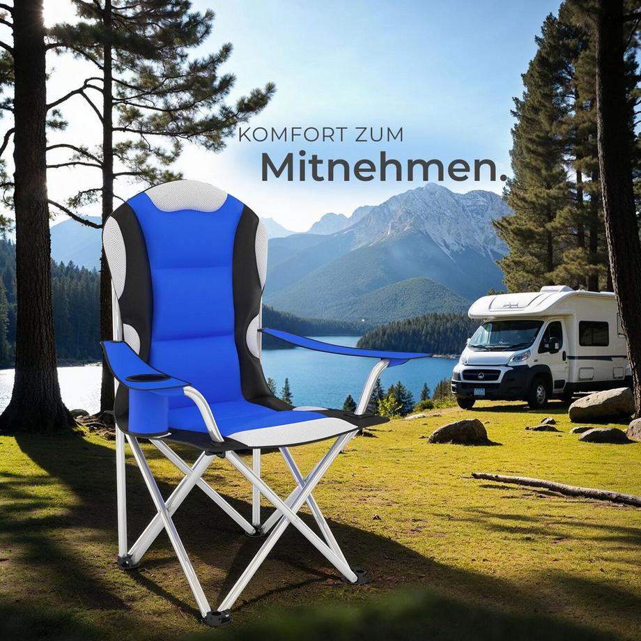 Tectake  Lot de 2 chaises pliantes avec rembourrage 