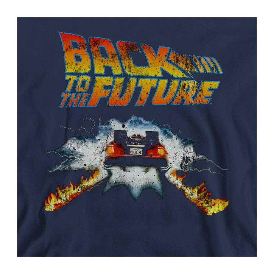 Back To The Future T-Shirt Manches Longues avec Motif Delorean  
