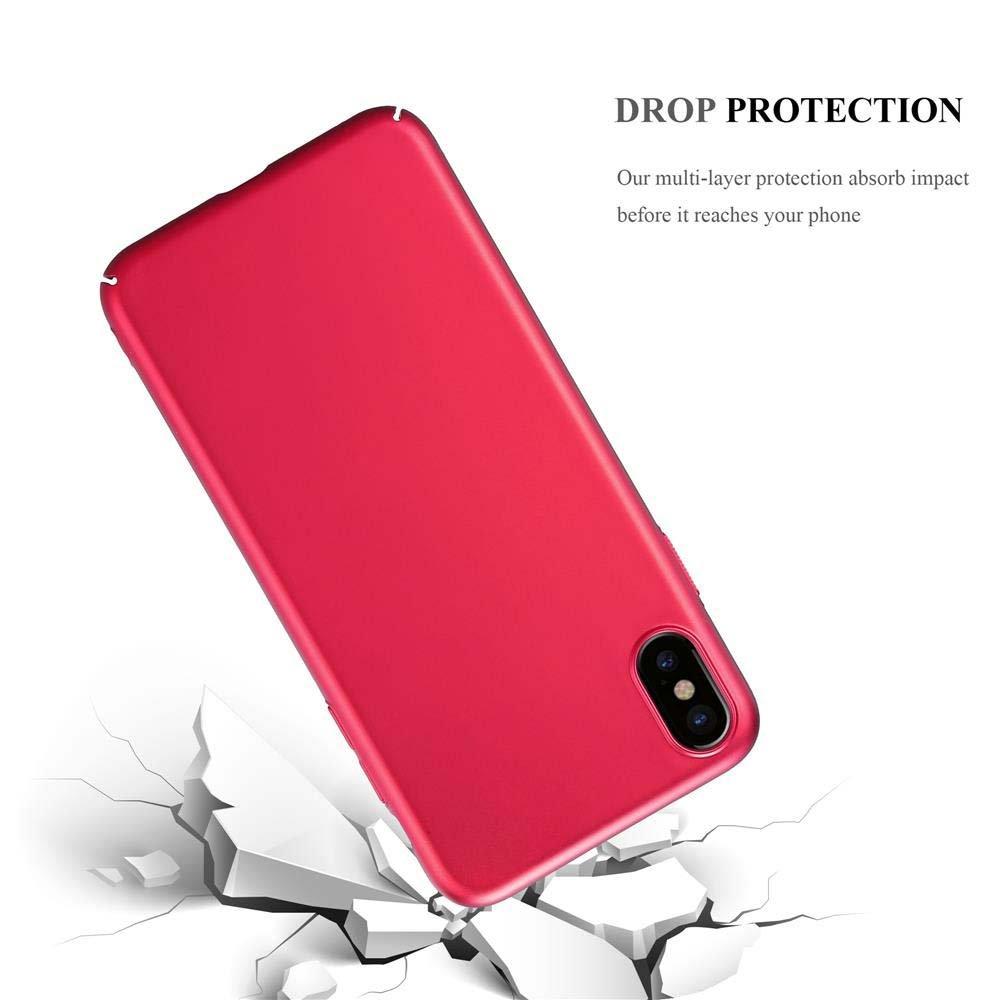 Cadorabo  Housse compatible avec Apple iPhone XS MAX - Hard Case Coque de protection d'aspect métallique contre les rayures et les chocs 